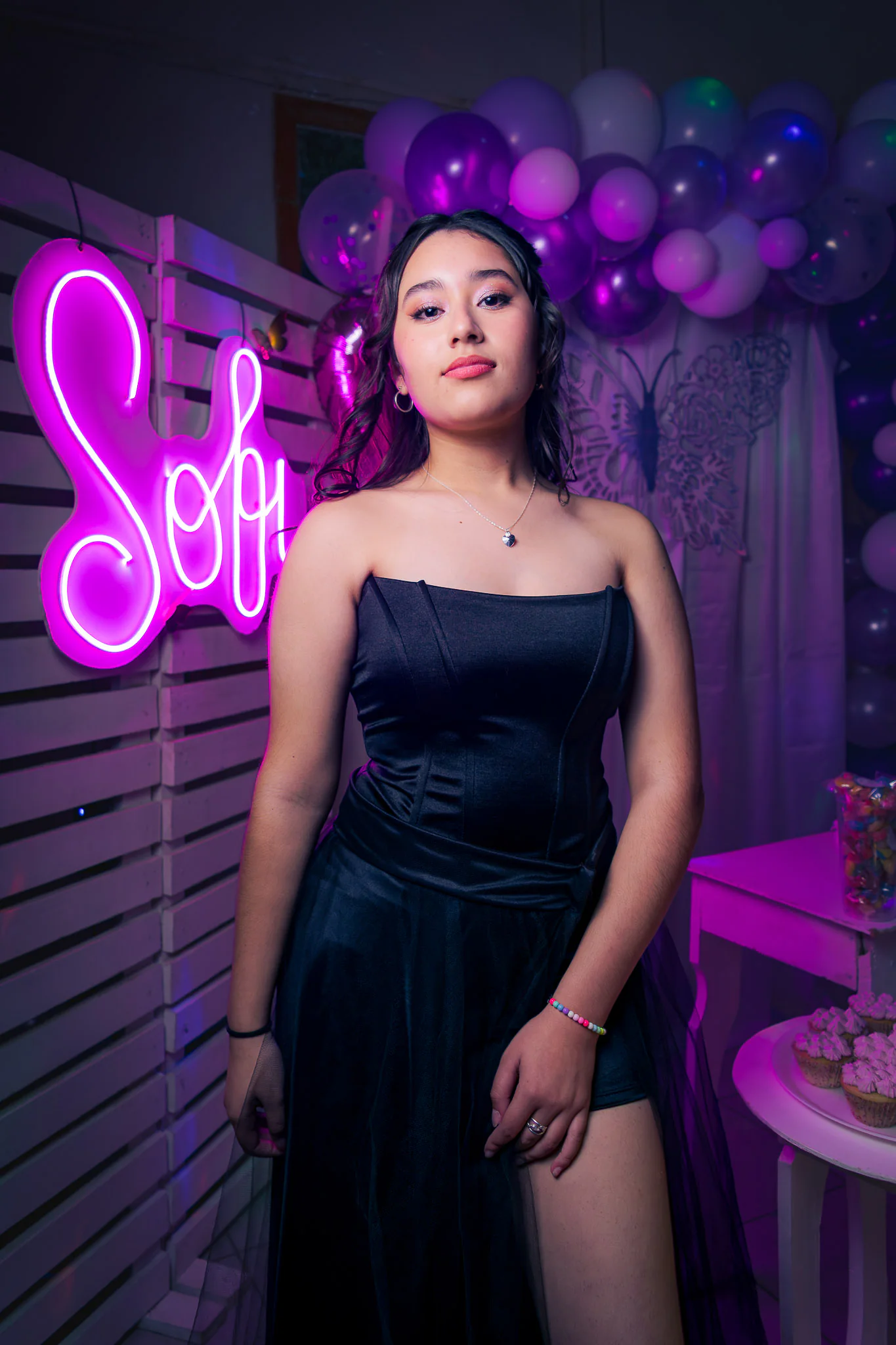 Noche de fiesta de 15 años, pista de baile
